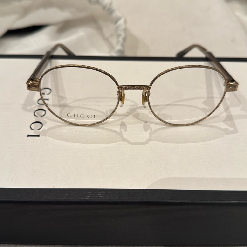 Gucci Eyeglasses Optical Glasses Gold Classic Vintage New